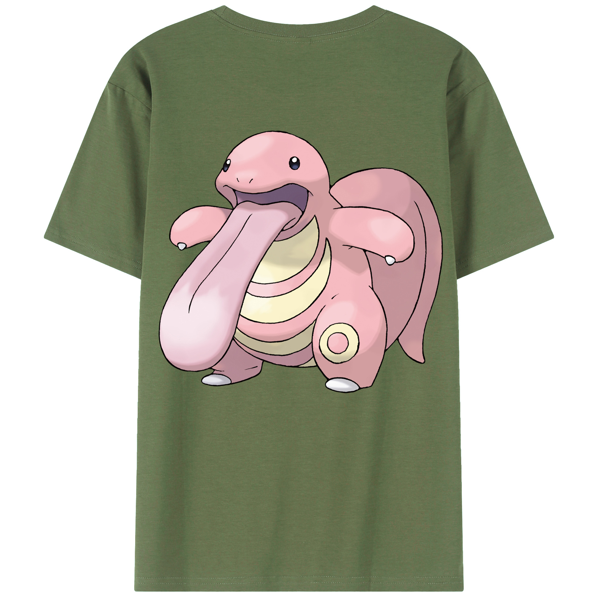 （画像用） ポケットモンスター Pokémon 綿100％ メンズ半袖Tシャツ（バックプリント） 通気性